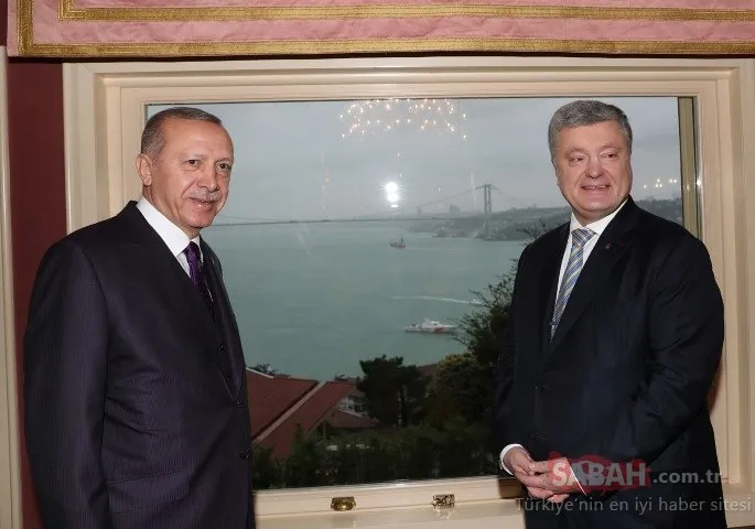 Cumhurbaşkanı Erdoğan, Poroşenko ile görüşüyor
