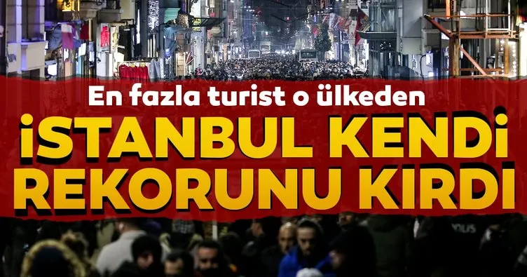En fazla turist o ülkeden... İstanbul’dan yeni rekor