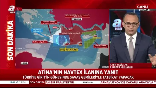 Son dakika! Türkiye, Girit'in güneyinde savaş gemileriyle tatbikat yapacak | Video
