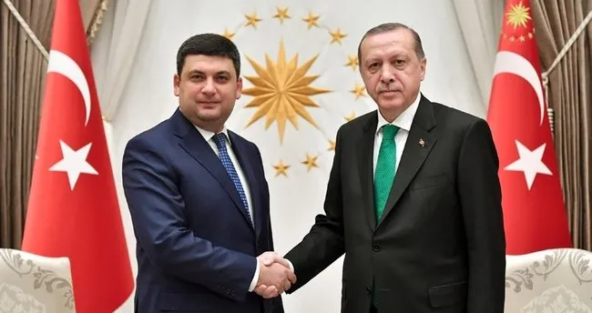 Erdoğan, Ukrayna Başbakanı Groysman’ı kabul etti!