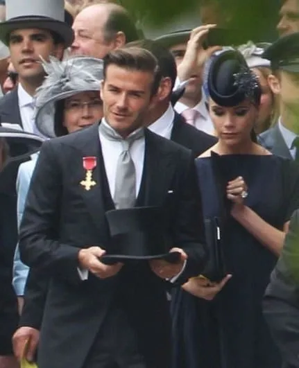 Beckham çifti Kraliyet Düğününde