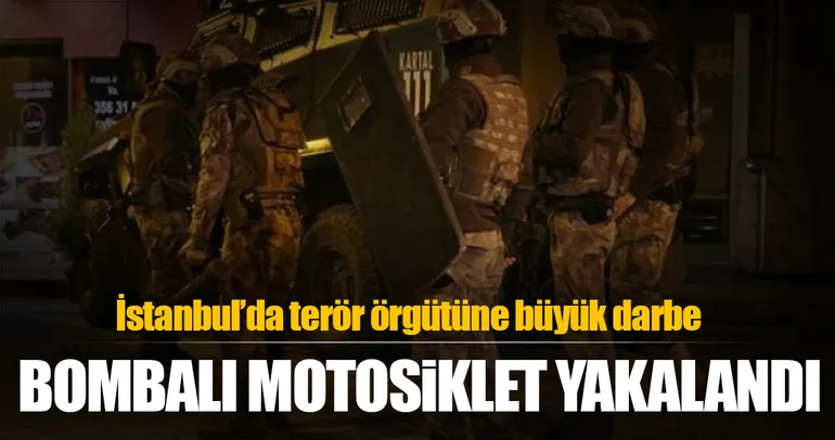Son dakika: İstanbulda bombalı motosiklet yakalandı!