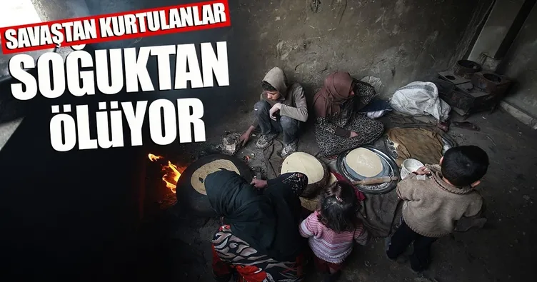 Savaştan kurtulanlar soğuktan ölüyor