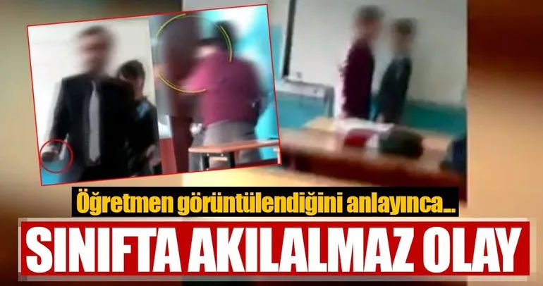 Sınıfta akıl almaz olay!