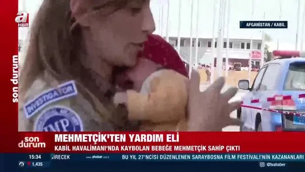Kabil Havalimanı'nda bulunan bebeğe Mehmetçik sahip çıktı | Video