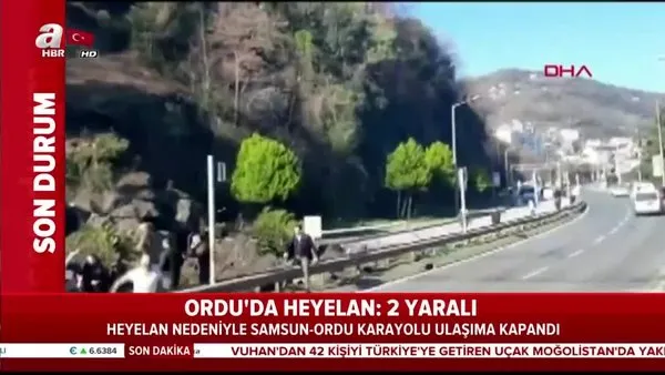 Samsun Ordu Karayolunda Heyelan Video Videosunu Izle Son Dakika Haberleri