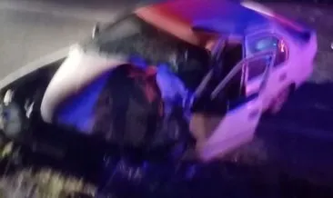 Kamyonla çarpışan otomobilin sürücüsü hayatını kaybetti