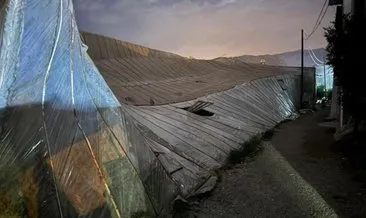 Bozyazı'da hortum seraları vurdu 