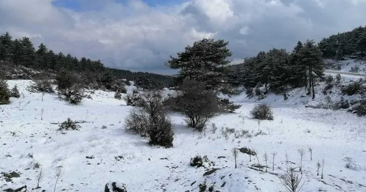 Kalburcu’da beyaz örtü güzelliği