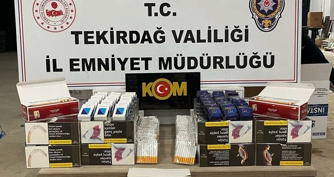 Tekirdağ’da 36 bin makaron ele geçirildi