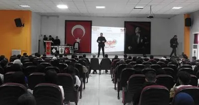 Adıyaman'da öğrencilere 'teröre karşı' bilgilendirdi #adiyaman