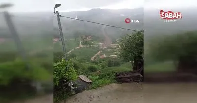 Rize’de şiddetli yağış sonrası heyelan: 8 ev tedbir amaçlı boşaltıldı | Video