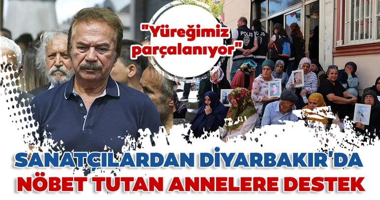 Sanatçılardan Diyarbakır'da nöbet tutan annelere destek