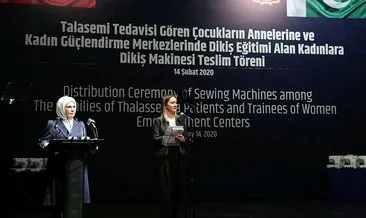 Emine Erdoğan, Pakistan’da TİKA’nın Dikiş Makinesi Hibe Programı’nda konuştu