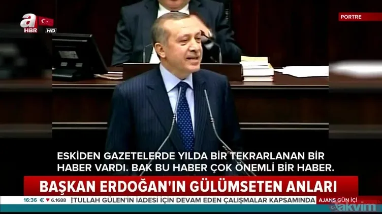 Başkan Erdoğan'ın gülümseten anları