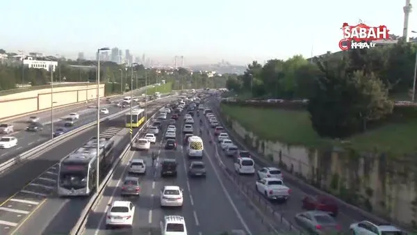 Kısıtlama sonrası İstanbul'da trafik yoğunluğu | Video