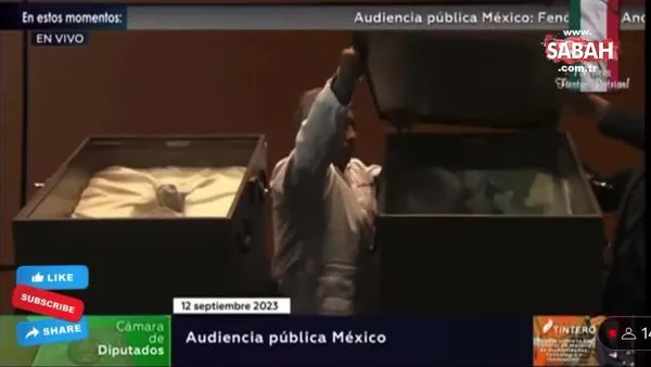 Dünya şokta! Meksika Kongresi'nde uzaylı cesetleri gösterildi | Video