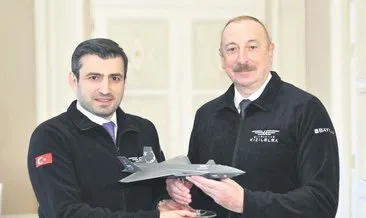 Aliyev’e Kızılelma Bayraktar’a nişan