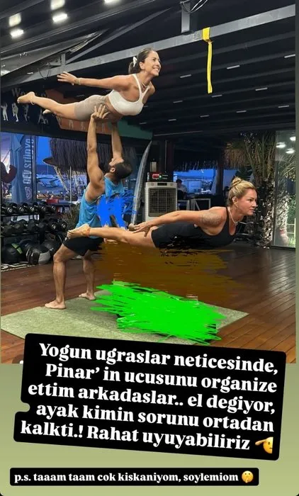Pınar Altuğ’un yoga videosu gündem olmuştu! Eşi Yağmur Atacan’dan göndermeli paylaşım Sorun ortadan kalktı