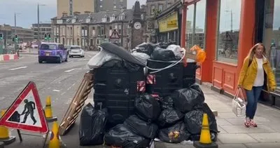 Başkent sokaklarında çöp dağları! İnsanlar yürüyebilmek için resmen savaş veriyor