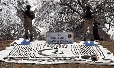 Şemdinli’de PKK’ya ait çok sayıda mühimmat ele geçirildi