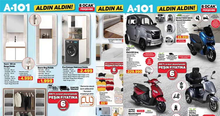 BU İNDİRİMLERLE SEPETLER DOLUYOR! 8 Ocak A101...