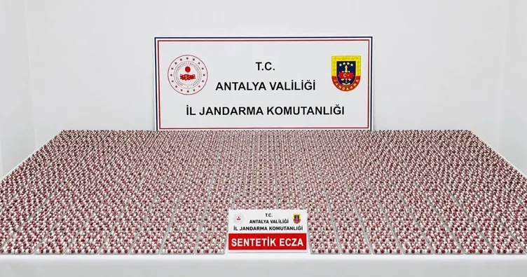 5 bin 865 uyuşturucu hap ele geçirildi