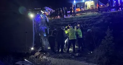 Aksaray’da korkunç kaza! Yolcu otobüsü şarampole uçtu: Ölü ve yaralılar var