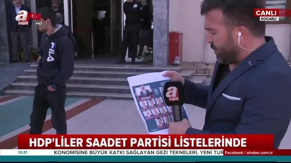 HDP/Saadet Partisi ittifakı Kocaeli Dilovası'nda A Haber canlı yayınına saldırdı!