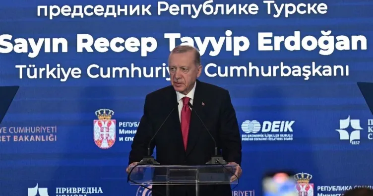 Son dakika | Başkan Erdoğan: Sırbistan ile ticaret hacmimiz rekor kırdı! Hedef 5 milyar dolar