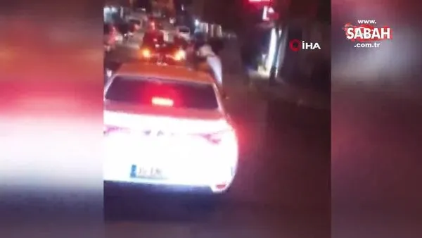 Otomobilin camından silahla havaya ateş açan magandanın o anları kamerada | Video