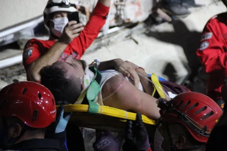 Son dakika haberi... Enkazdan anne ölü, oğlu yaralı çıktı Depremden 6 saat sonra bir kişi daha yaralı kurtarıldı