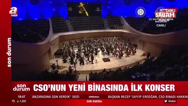 Başkan Erdoğan’nın açılışını gerçekleştirdiği CSO’nun yeni binasında ilk konser