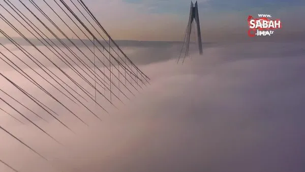 Yavuz Sultan Selim Köprüsü bulutların üstünde | Video