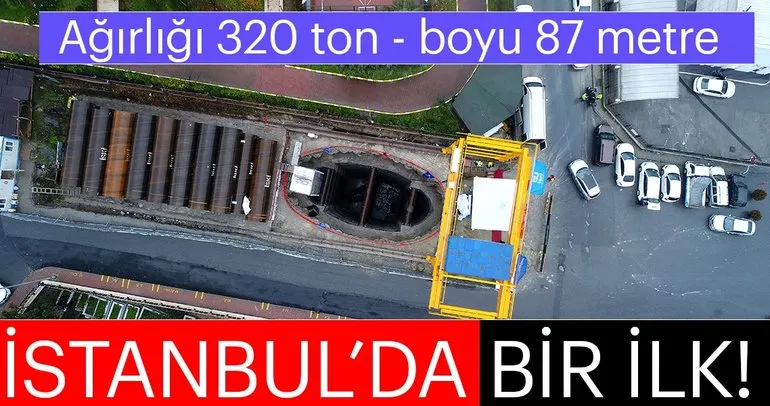 İstanbul’da bir ilk! Ağırlığı 320 ton - boyu 87 metre...