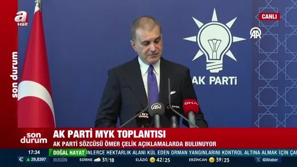 Son dakika | AK Parti MYK Toplantısı: Sözcü Ömer Çelik'ten önemli açıklamalar | Video