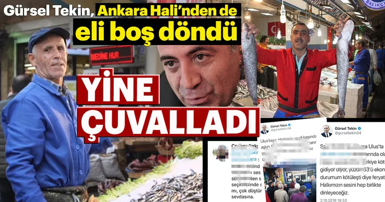 Gürsel Tekin yine çuvalladı