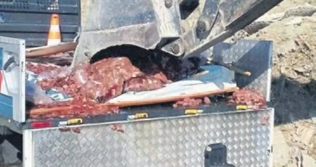 Manisa’da 500 kilo kaçak et imha edildi
