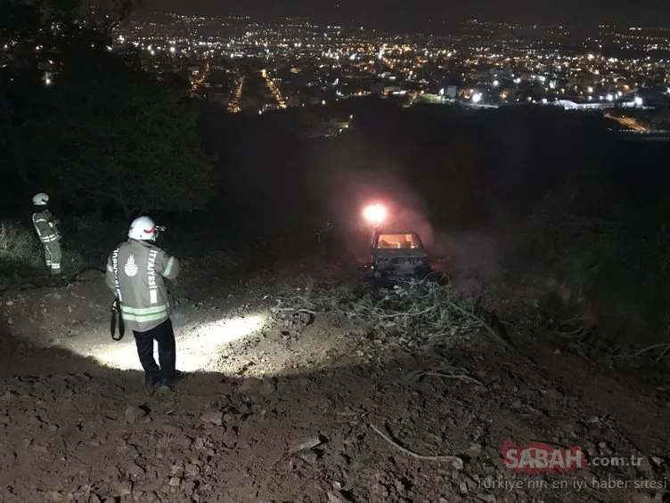 Ataşehir’de ormanlık alandan gelen patlama sesi sonrası alevler yükseldi