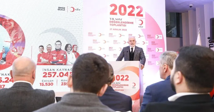 Kızılay’dan 2022 yılında 43.5 milyon kişiye destek