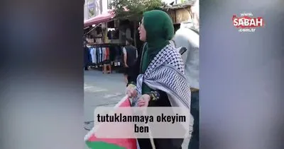 Esenler’de İsrail’i protesto eden genç kıza vicdansız tepki