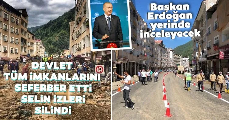 Başkan Erdoğan Giresun’daki selin ardından yapılan çalışmaları yerinde inceleyecek