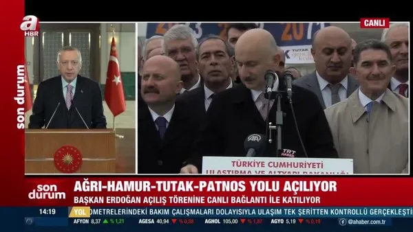 Son Dakika: Başkan Erdoğan'dan Ağrı Hamur-Tutak-Patnos Devlet Yolu Açılış Töreni’nde önemli açıklamalar | Video