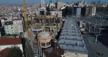 Taksim Camii’nnin yarısından fazlası tamamlandı