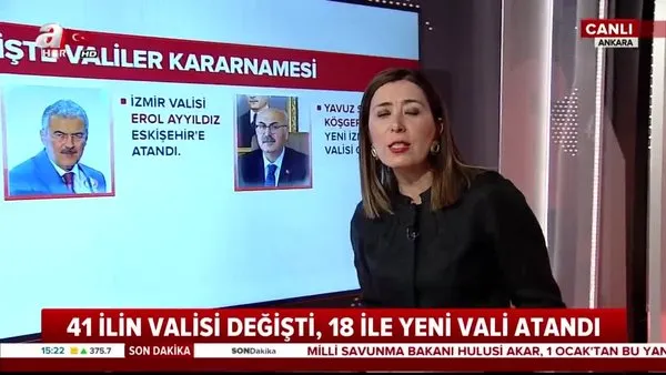 İşte Cumhurbaşkanı Erdoğan'ın imzaladığı Valiler Kararnamesi ile atanan yeni valiler ve atandıkları iller... | Video