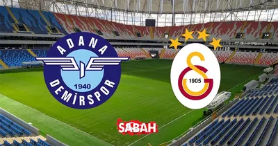 Adana Demirspor Galatasaray maçı canlı yayın bilgileri | Süper Lig Adana Demirspor Galatasaray maçı hangi kanalda yayında?