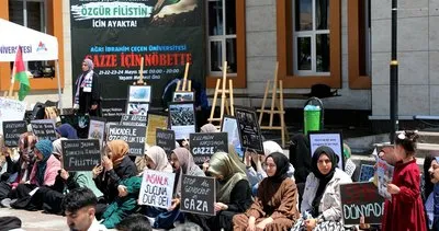 Ağrı'da Gazze'ye destek oturma eylemine Milli Eğitim Müdürü Kökrek destek verdi #agri