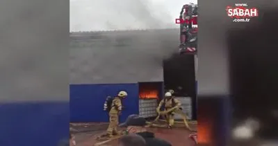Tuzla’da boya imalathanesinde yangın | Video