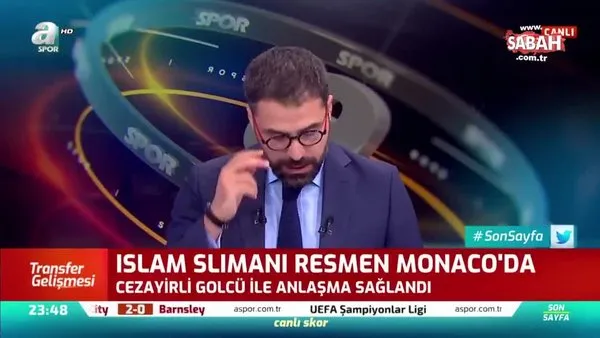 Monaco Islam Slimani'yi resmen kadrosuna kattı!