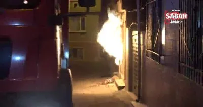 Bursa’da korku dolu anlar! Patlamanın ardından alevler sokağa taştı... | Video